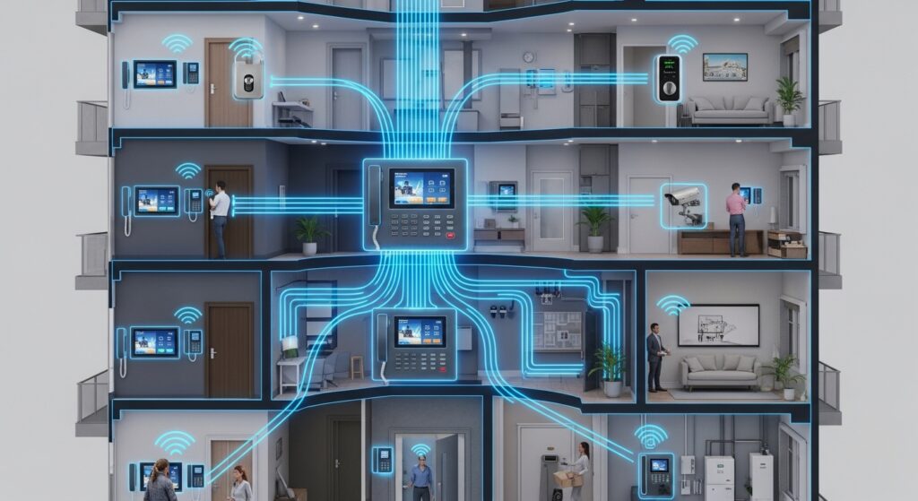 intercom trends Australia, AI video intercom, cloud intercom, touchless access, smart building intercom